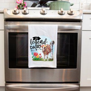 Farmhouse Cow Handmade Kitchen Tea Towels Decorative House Warming Any Gift Idea